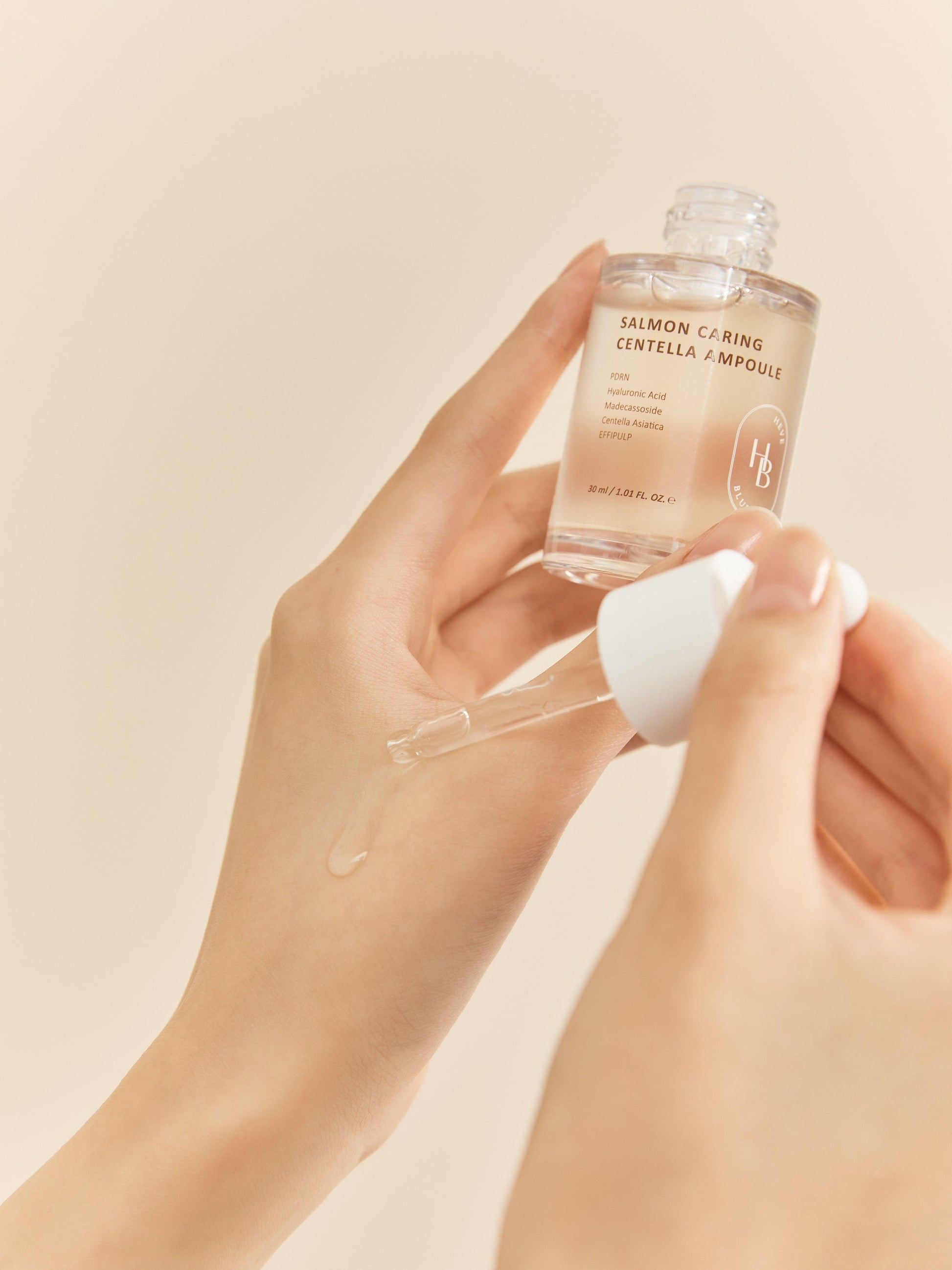 HEVEBLUE Salmon Caring Centella Ampoule - Song of Skin