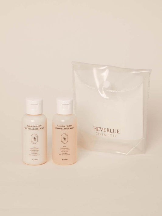 HEVEBLUE Salmon Fruity Centella Body Travel Kit - Song of Skin