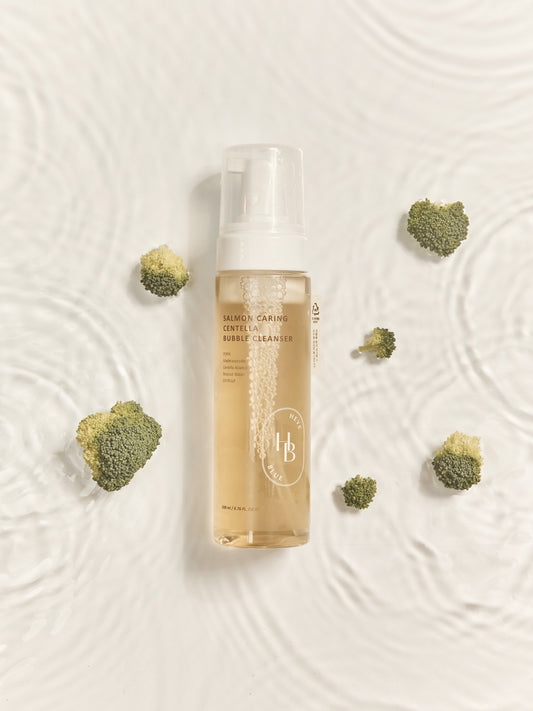 ** FLASH SALE ** HEVEBLUE Salmon Caring Centella Bubble Cleanser - Song of Skin