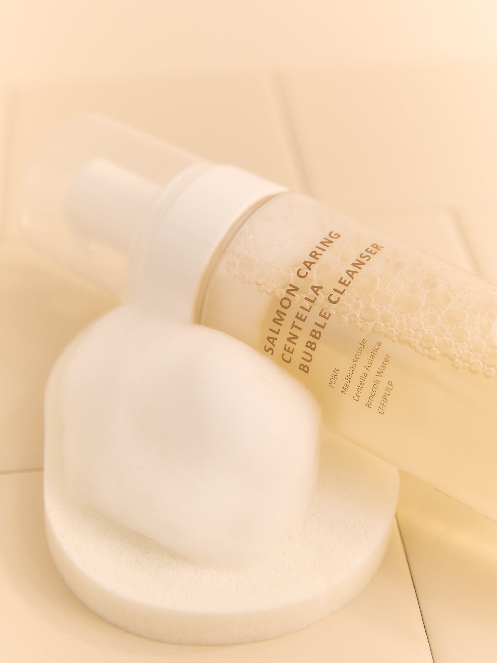 ** FLASH SALE ** HEVEBLUE Salmon Caring Centella Bubble Cleanser - Song of Skin